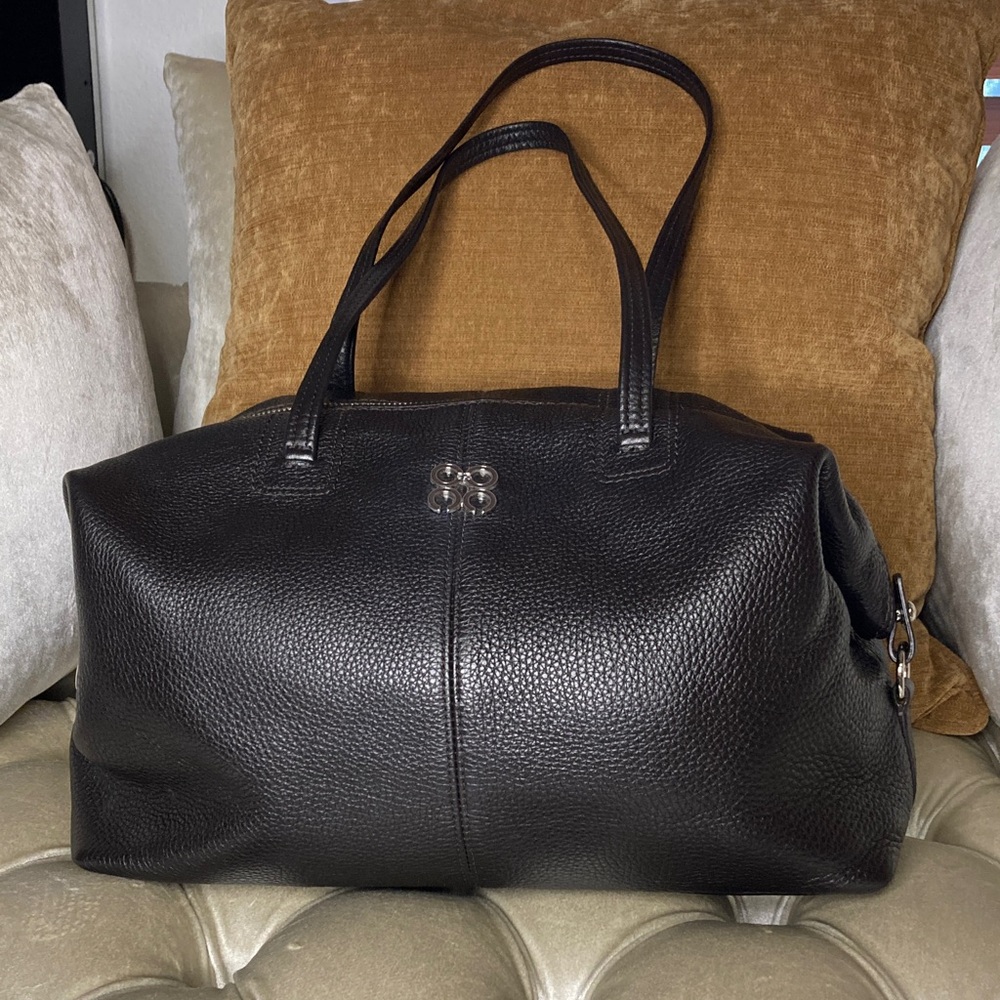 Coach Black Leather Shoulder Bag
